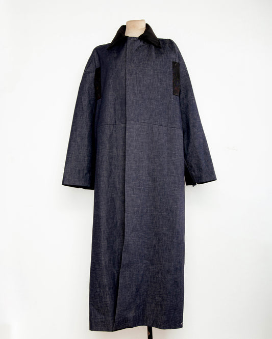 Nardo Tailored Denim Trench Coat