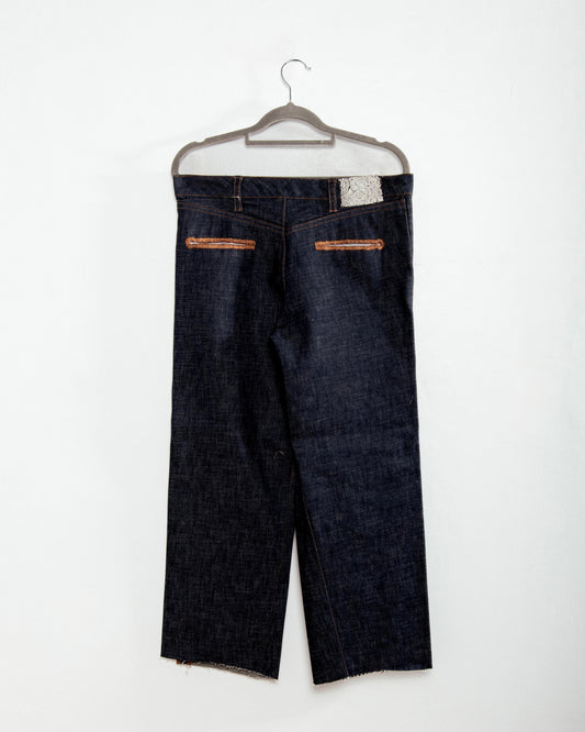 Cropped Buttonhole pants