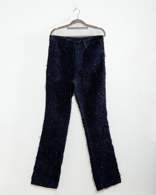 Denim Fur pants