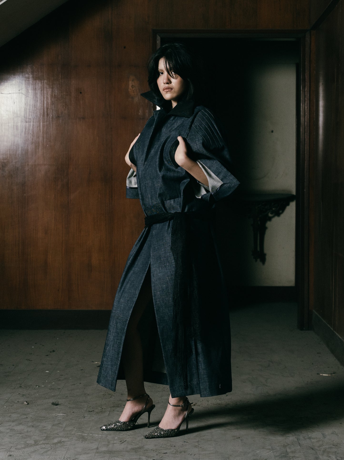 Nardo Tailored Denim Trench Coat